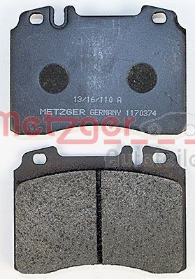 METZGER 1170374 Bremsbelagsatz, Scheibenbremse